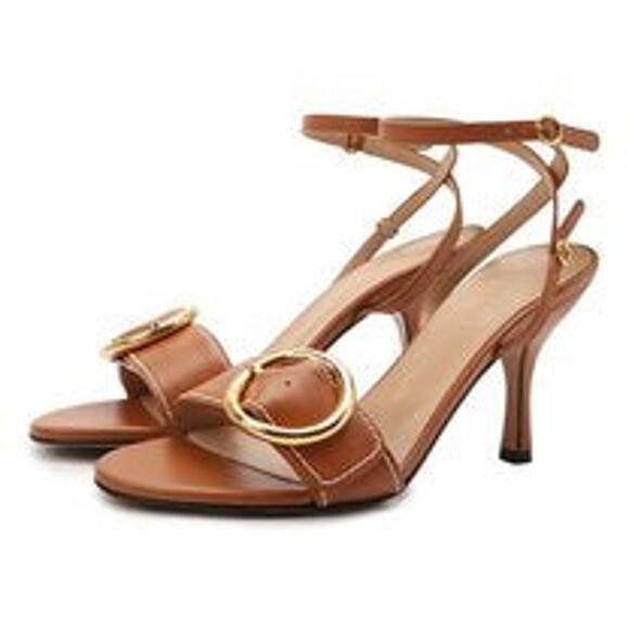 JW Anderson Leather Ankle Strap Heeled Sandals with Buckle Women's Size EU 37 - Picture 7 of 7
